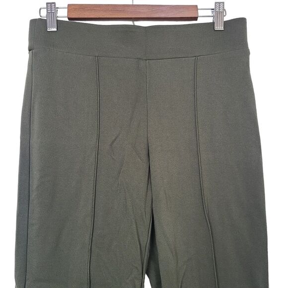 Jones New York Women's Pull On Pintuck Straight Wide Leg Soft Pants Green Size S - Picture 3 of 10